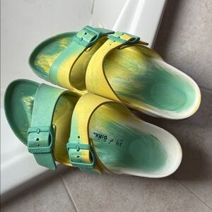 Birkenstock Colorful Two-Tone Sandals